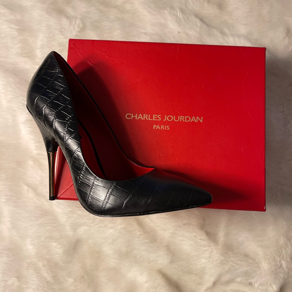 Charles Jourdan leather heels